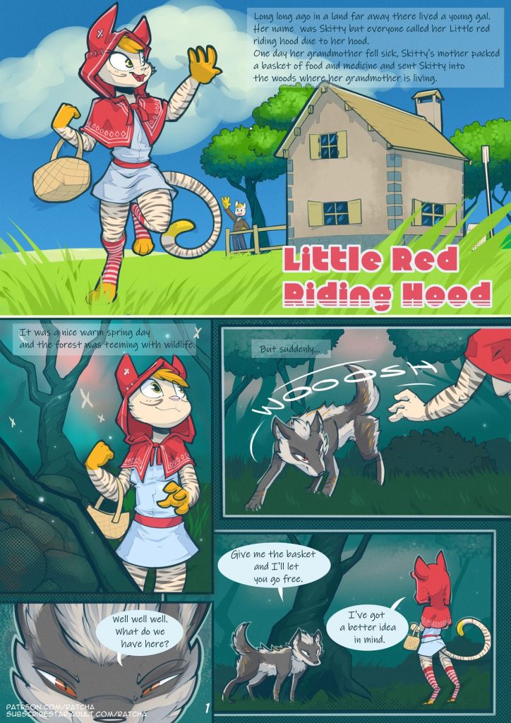 Red Riding Hood does a fine blowjob