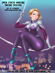 Gwen Stacy’s Amazing Footjob Fucktime- [By Uzonegro]